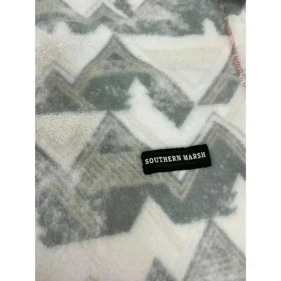 Southern Marsh North Basin Pullover Sweater 1/4 Zip Geometric Fleece Size M/L - Picture 3 of 13